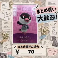 ふみたろう　amiibo あつ森　アミーボカード