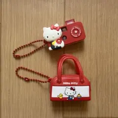 ハローキティミニバッグ キーホルダー 赤 - メルカリ