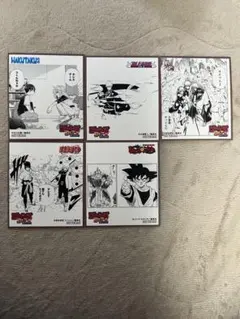 ジャンプフェア 2025IN アニメイト　購入特典 ミニ色紙　5枚セット