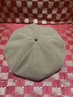 ベージュ 8枚接ぎ ベレー帽