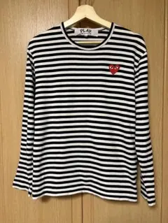 PLAY COMME des GARÇONS ストライプ ロングTシャツ