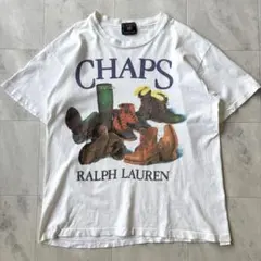 【超希少】ラルフローレン 90s シングル ブーツ 染み込みTシャツ USA製