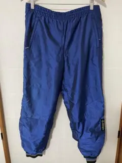 80s 90s adidas 刺繍ロゴ デサント製 ヴィンテージナイロンパンツ