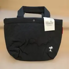 ROOTOTE　PEANUTS キルティングトートバッグ ブラック