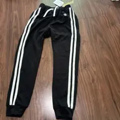 黒 ストライプ スウェットパンツ