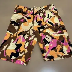 ラウドマウス ハーフパンツ ブラウン×オレンジ 総柄 M相当LOUDMOUTH