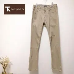 THE SHOP TK Polygiene チノパン ベージュ ストレッチ