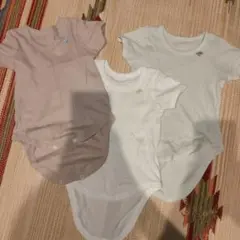 コットンロンパース 3色セット 80cm