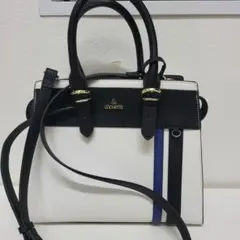 あ*ろ様 美品✨️chouette ショルダーバッグ 2way ホワイト ブラッ