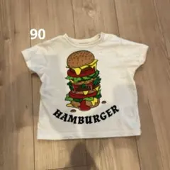 MARKEY'S ハンバーガーTシャツ 90 オフホワイト 白のサムネイル