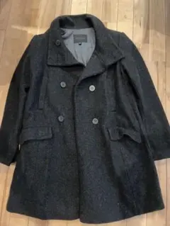 ユニクロ WOOLCOLLECTION ロングコート 黒 ブラックのサムネイル