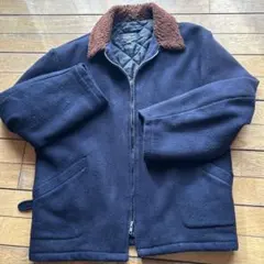 モノグラム　ボア襟付き　ジャケット