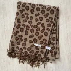 LOWRYS FARM ヒョウ柄ストール　マフラー　大判
