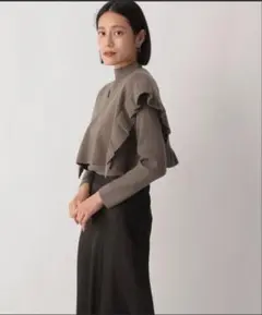 LOWRYSFARM マルチＷＡＹフリルニット２Ｐロングスリーブ