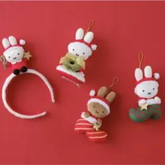 ハウステンボスクリスマスミッフィー・メラニー　マスコット　クリップ　カチューシャ ハウステンボスクリスマスミッフィー・メラニー マスコット クリップ