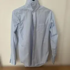 SKINNY 長袖ワイシャツ ブルー M 84