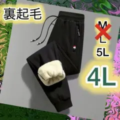 裏起毛パンツ 4Lボア スウェット あったかズボン 厚手 もこもこ 男女兼用