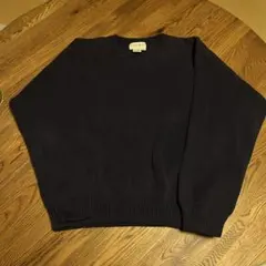 90's Eddie Bauer 前V コットンニット 