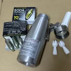 希少品】本格ソーダサイフォン ステンレス製 NTG 日本炭酸瓦斯カード