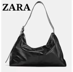 【⚡️早い者勝ち⚡️】ZARA メタルアイレットマキシバケットバッグ 正規品