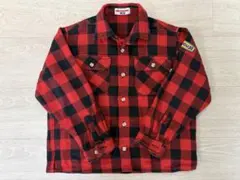 ミキハウス　ネルシャツ　チェックシャツ　クリスマス　120cm