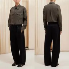 LEMAIRE TWISTED BELTED PANTS BLACK Sのサムネイル