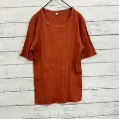 ユニクロ ランダムリブクルーネックT 半袖 リブ素材 着回し自在 無地 シンプル