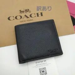 新品　訳あり　COACH　折り財布　メンズ　人気の小銭入れ付きのサムネイル