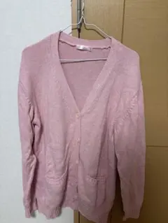 ピンク カーディガン 制服 L