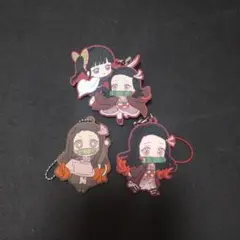 鬼滅の刃 竈門禰豆子 栗花落カナヲ ラバーストラップ