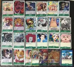 ワンピースカード ワノ国 緑 パラレル2枚付き 合計 89枚
