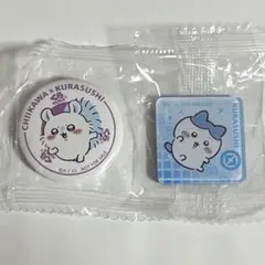即購入可 ちいかわ くら寿司 コラボ モモンガ ハチワレ 缶バッジ マグネット
