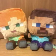 マインクラフトぬいぐるみ　アレックススティーブセット