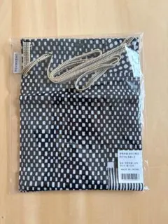 SOU SOU／ソウソウ★伊勢木綿御朱印帳袋／間がさね墨黒に苔★未使用のサムネイル