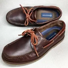 【美品】Rockport 26㌢軽量デッキシューズブラウン ロックポート　茶のサムネイル