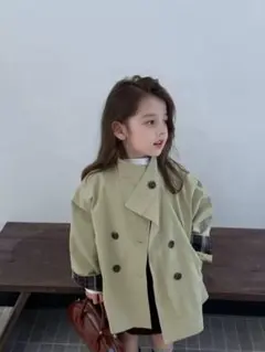 新品100サイズ　トレンチコート