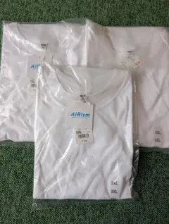 UNIQLOユニクロ　XXLエアリズムコットンTシャツホワイト3枚セット
