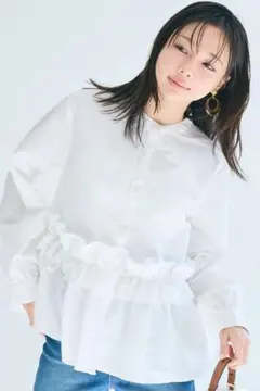 coca ホイップフリルブラウス　Mサイズ