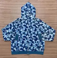 新品Sデッドストック】 APE 白マルチカモ パーカー シャークパーカー