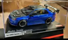 ◆ 京商 ◆　ASC　インプレッサ　エアロバージョン　メタリックブルーのサムネイル