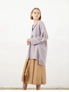 T.yamai paris レーヨンセーラーカラートップスのサムネイル