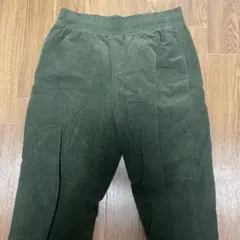 GU サルエルパンツ ダークグリーン 321-33536