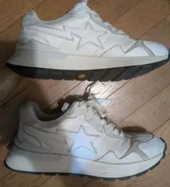 A BATHING APE BAPE STA スニーカー 白　レザー革のサムネイル
