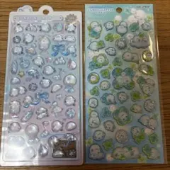 【正規品】シマエナガ　ボンボンドロップシール　キャンディグリッターステッカー