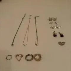 アクセサリーまとめ売り♡ ネックレス・リング・ピアスセット 大人かわいい系
