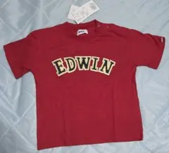 新品 EDWIN キッズ Tシャツ レッド 95cm