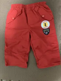 未使用　赤色防寒ズボン　12month