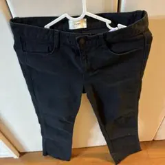 韓国　スキニージーンズ　切りっぱなし