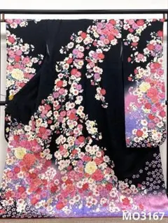 振袖 仮絵羽 FINALSTAGE 刺繍 正絹 未仕立て品 八掛付 MOK691 - メルカリ