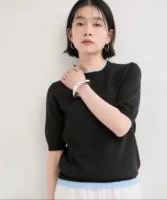 LE CERCLE par rope' レイヤード風ニットプルオーバーのサムネイル